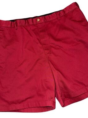 L.L. Bean Men’s Size 44 Comfort Waist Red Chino Shorts 100% Cotton Item 267795